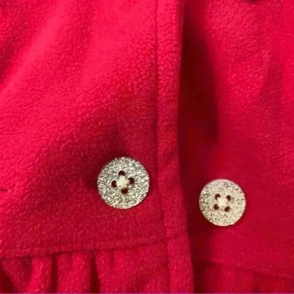 Carter's Baby Girl Red Pea Coat 12 months - Picture 3 of 5